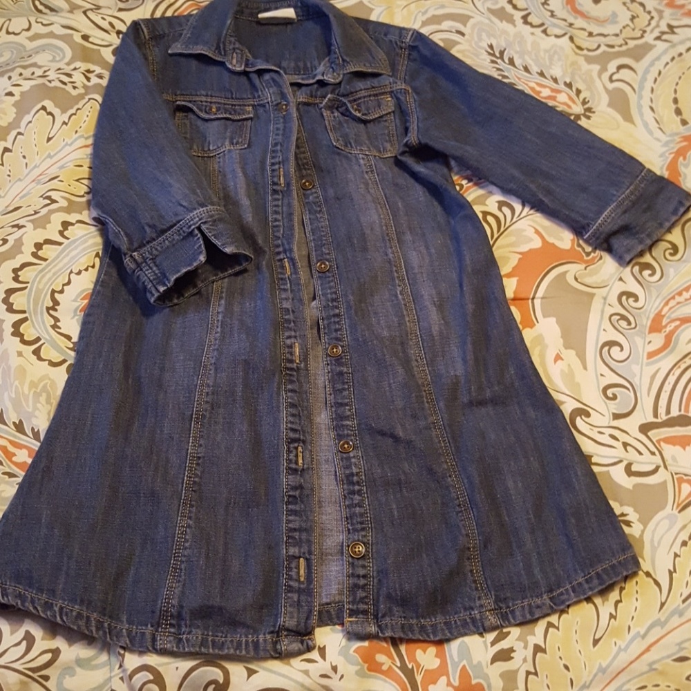 Denim girls dress